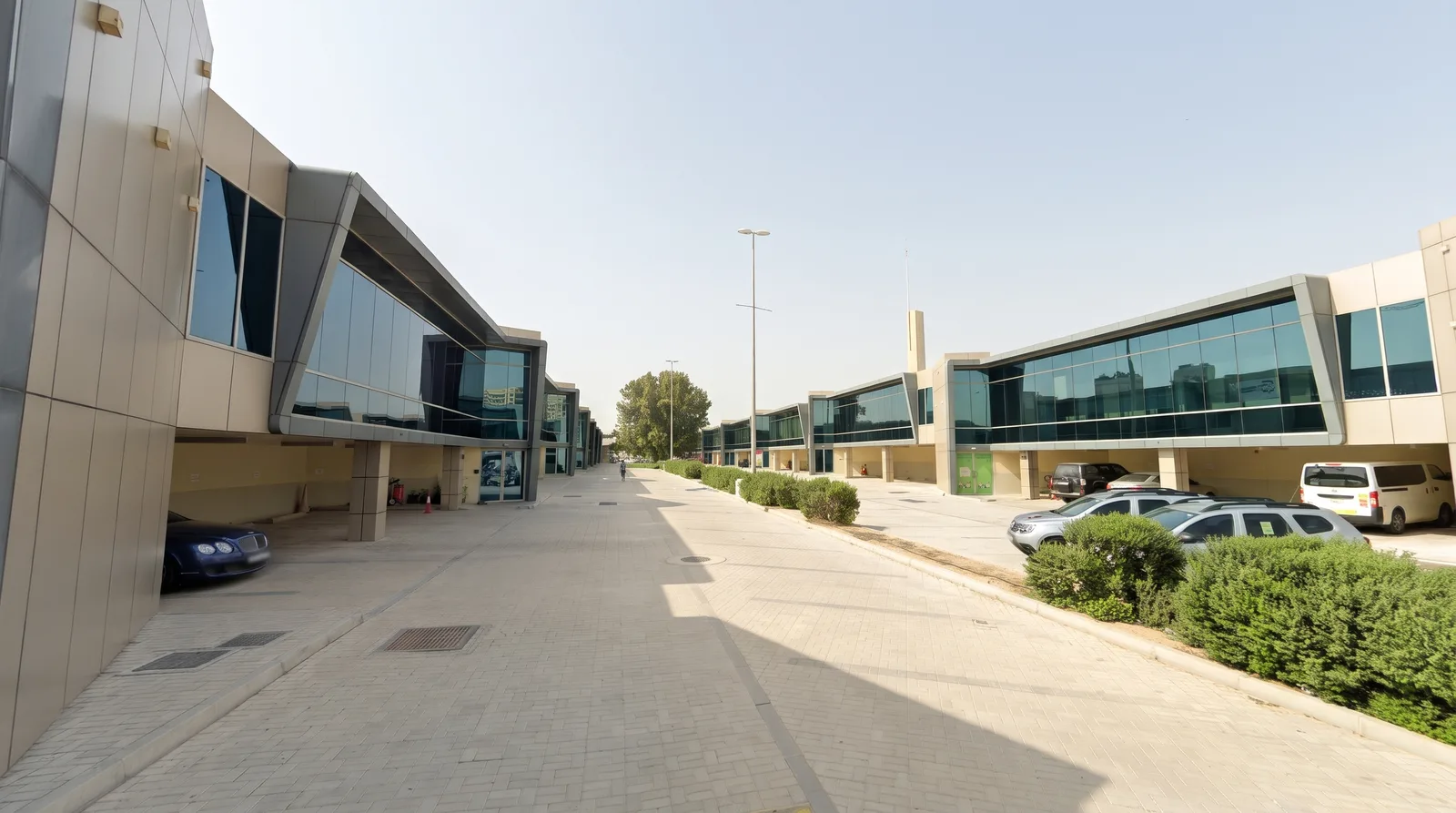 Exterior buildings of the Equinix DX1 Data Center in Dubai Production City